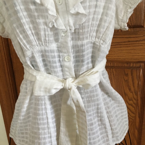Cute Top 100% cotton with belt - Picture 7 of 8